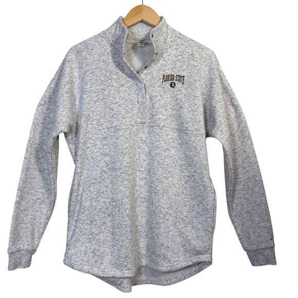 Florida State Seminoles FSU Womens Small Pullover Sweater Top Gray Cozy - Picture 1 of 6